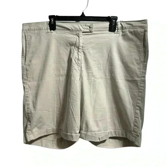 J.Jill Chino Cuffed Shorts Size 20 - Picture 1 of 4